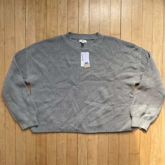 New BP. Cleo Crop Crewneck Knit Sweater - Picture 2 of 4